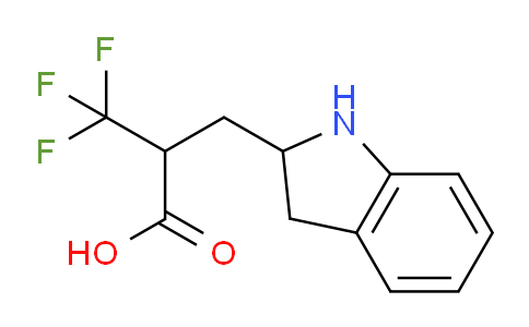 CAS No. 690632-19-0, 3,3,3-Trifluoro-2-(indolin-2-ylmethyl)propanoic acid