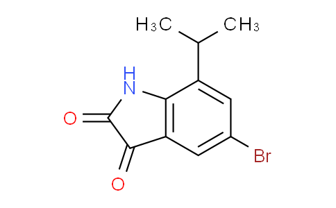 CAS No. 849630-82-6, 5-Bromo-7-isopropylindoline-2,3-dione