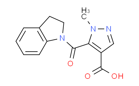 CAS No. 1006476-71-6, 5-(Indoline-1-carbonyl)-1-methyl-1H-pyrazole-4-carboxylic acid