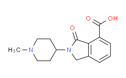 CAS No. 1048916-18-2, 2-(1-Methylpiperidin-4-yl)-3-oxoisoindoline-4-carboxylic acid