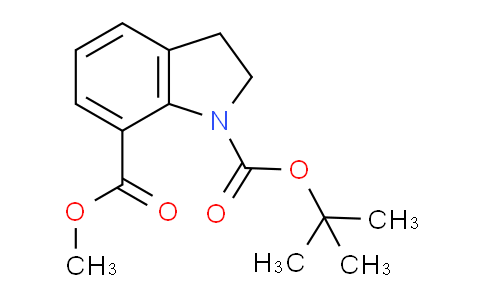 CAS No. 197460-40-5, 1-tert-Butyl 7-methyl indoline-1,7-dicarboxylate