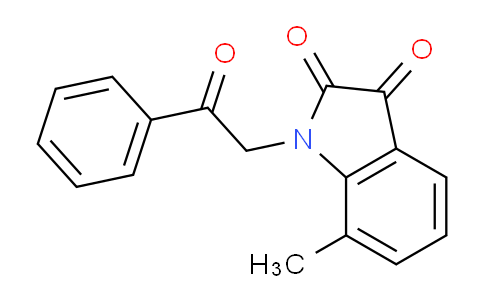 CAS No. 75822-45-6, 7-Methyl-1-(2-oxo-2-phenylethyl)indoline-2,3-dione