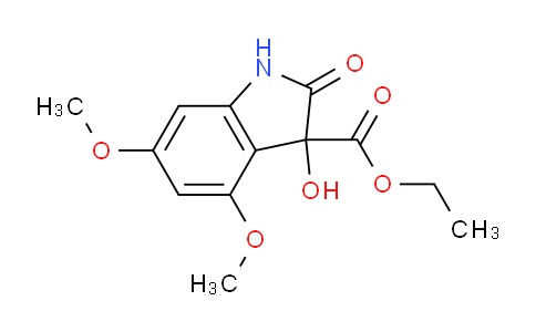 CAS No. 23659-85-0, Ethyl 3-hydroxy-4,6-dimethoxy-2-oxoindoline-3-carboxylate