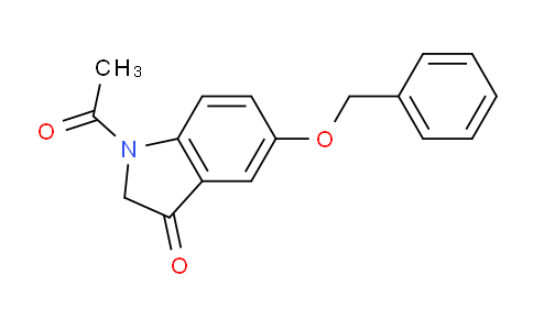 CAS No. 65881-17-6, 1-Acetyl-5-(benzyloxy)indolin-3-one