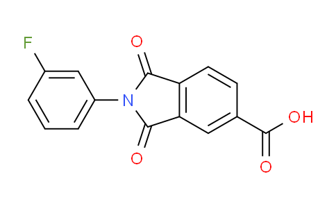 CAS No. 202264-03-7, 2-(3-Fluorophenyl)-1,3-dioxoisoindoline-5-carboxylic acid