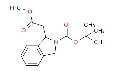 CAS No. 444583-12-4, tert-Butyl 1-(2-methoxy-2-oxoethyl)isoindoline-2-carboxylate