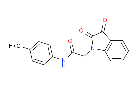 CAS No. 301819-41-0, 2-(2,3-Dioxoindolin-1-yl)-N-(p-tolyl)acetamide
