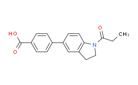 CAS No. 1243022-77-6, 4-(1-Propionylindolin-5-yl)benzoic acid