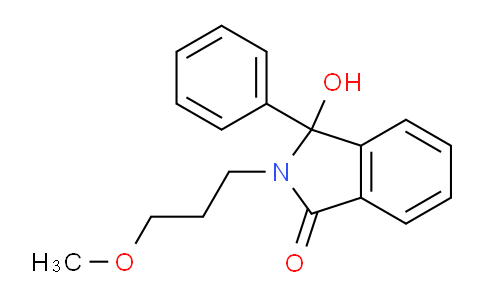 CAS No. 3532-76-1, 3-Hydroxy-2-(3-methoxypropyl)-3-phenylisoindolin-1-one