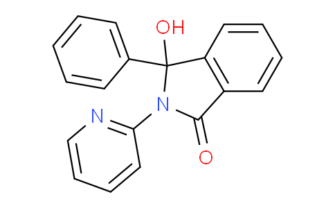 CAS No. 3532-41-0, 3-Hydroxy-3-phenyl-2-(pyridin-2-yl)isoindolin-1-one