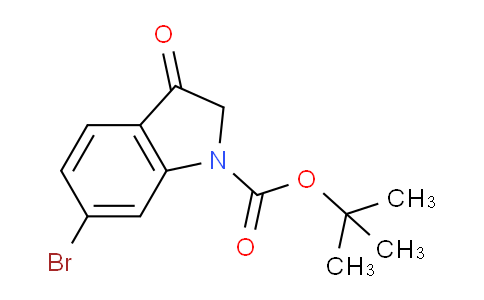 CAS No. 1318104-15-2, tert-Butyl 6-bromo-3-oxoindoline-1-carboxylate