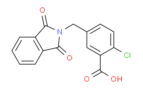 CAS No. 1115357-67-9, 2-Chloro-5-((1,3-dioxoisoindolin-2-yl)methyl)benzoic acid