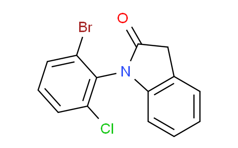 CAS No. 1219112-85-2, 1-(2-Bromo-6-chlorophenyl)indolin-2-one