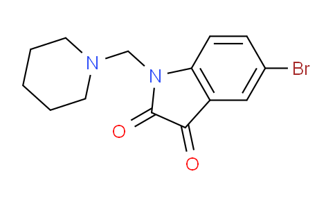 CAS No. 13129-71-0, 5-Bromo-1-(piperidin-1-ylmethyl)indoline-2,3-dione