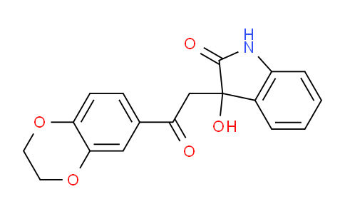 MC709118 | 296793-35-6 | 3-(2-(2,3-Dihydrobenzo[b][1,4]dioxin-6-yl)-2-oxoethyl)-3-hydroxyindolin-2-one