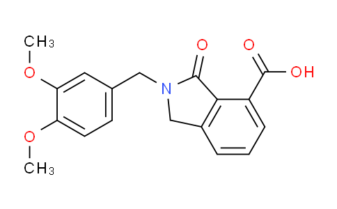 CAS No. 728024-39-3, 2-(3,4-Dimethoxybenzyl)-3-oxoisoindoline-4-carboxylic acid