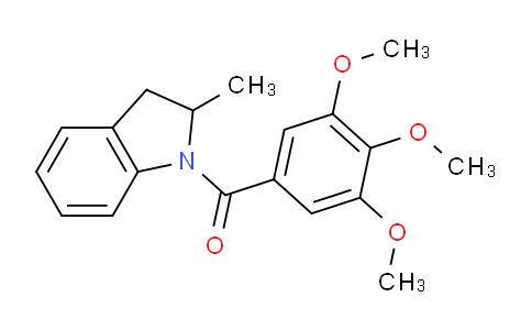 CAS No. 333352-31-1, (2-Methylindolin-1-yl)(3,4,5-trimethoxyphenyl)methanone