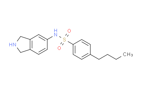 CAS No. 784137-02-6, 4-Butyl-N-(isoindolin-5-yl)benzenesulfonamide