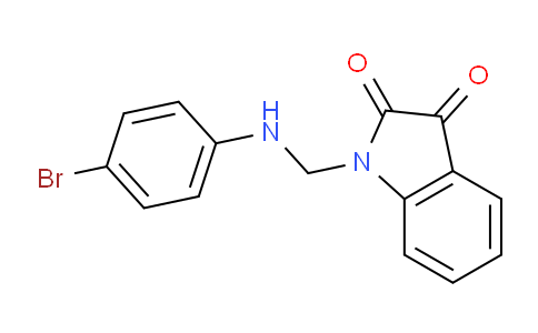CAS No. 84003-10-1, 1-(((4-Bromophenyl)amino)methyl)indoline-2,3-dione
