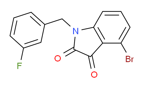 CAS No. 920285-15-0, 4-Bromo-1-(3-fluorobenzyl)indoline-2,3-dione