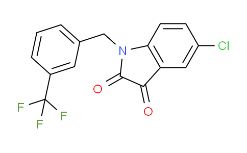 CAS No. 89159-26-2, 5-Chloro-1-(3-(trifluoromethyl)benzyl)indoline-2,3-dione