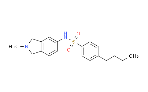 CAS No. 583025-25-6, 4-Butyl-N-(2-methylisoindolin-5-yl)benzenesulfonamide
