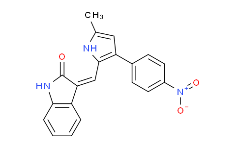 CAS No. 1312226-28-0, (Z)-3-((5-Methyl-3-(4-nitrophenyl)-1H-pyrrol-2-yl)methylene)indolin-2-one