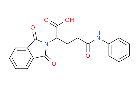 CAS No. 52604-91-8, 2-(1,3-Dioxoisoindolin-2-yl)-5-oxo-5-(phenylamino)pentanoic acid