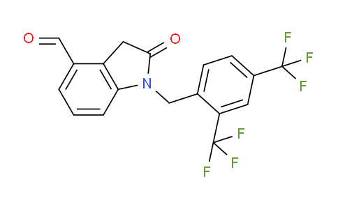 CAS No. 1956366-59-8, 1-(2,4-Bis(trifluoromethyl)benzyl)-2-oxoindoline-4-carbaldehyde