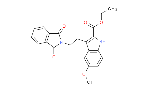 CAS No. 55747-53-0, Ethyl 3-(2-(1,3-dioxoisoindolin-2-yl)ethyl)-5-methoxy-1H-indole-2-carboxylate