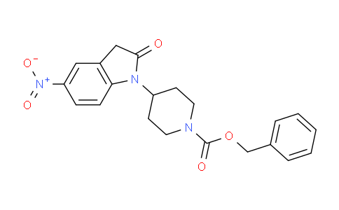 CAS No. 1956341-06-2, Benzyl 4-(5-nitro-2-oxoindolin-1-yl)piperidine-1-carboxylate