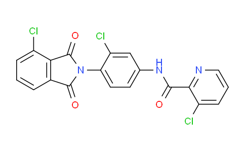 CAS No. 1623101-11-0, 3-Chloro-N-(3-chloro-4-(4-chloro-1,3-dioxoisoindolin-2-yl)phenyl)picolinamide