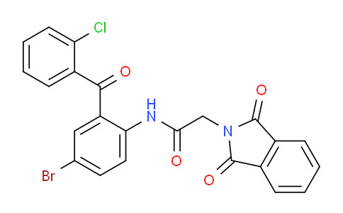 CAS No. 87213-48-7, N-(4-Bromo-2-(2-chlorobenzoyl)phenyl)-2-(1,3-dioxoisoindolin-2-yl)acetamide