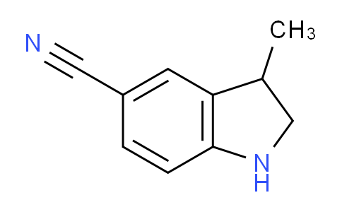 CAS No. 1824098-49-8, 3-methyl-2,3-dihydro-1H-indole-5-carbonitrile