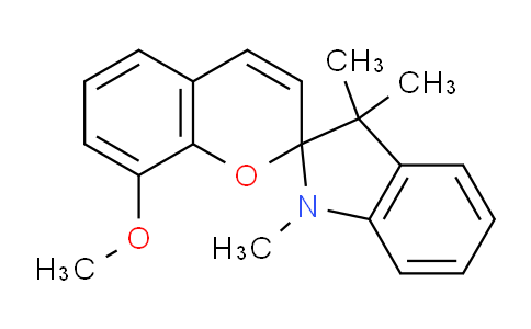 CAS No. 13433-31-3, 8-methoxy-1',3',3'-trimethylspiro[chromene-2,2'-indole]
