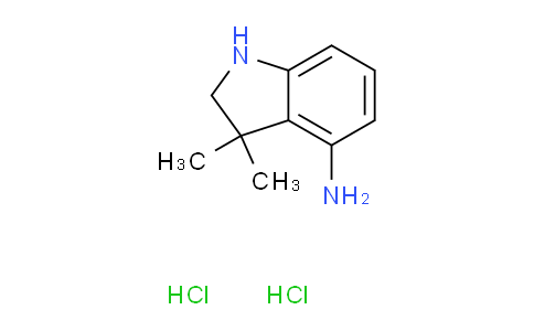 CAS No. 2383549-39-9, 3,3-dimethylindolin-4-amine dihydrochloride