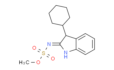 CAS No. 1801584-42-8, methyl N-(3-cyclohexyl-2,3-dihydro-1H-indol-2-ylidene)sulfamate