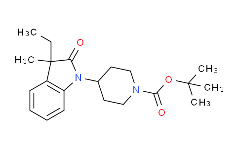 CAS No. 1358667-45-4, tert-butyl 4-(3-ethyl-3-methyl-2-oxoindolin-1-yl)piperidine-1-carboxylate