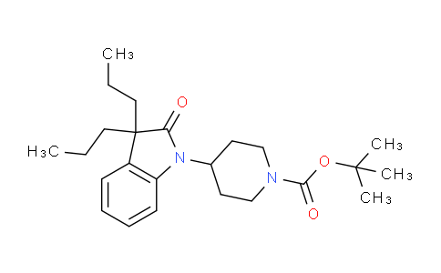 CAS No. 1358667-49-8, tert-butyl 4-(2-oxo-3,3-dipropylindolin-1-yl)piperidine-1-carboxylate