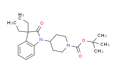 CAS No. 1358667-41-0, tert-butyl 4-(3,3-diethyl-2-oxoindolin-1-yl)piperidine-1-carboxylate