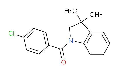 CAS No. 53388-78-6, (4-chlorophenyl)(3,3-dimethylindolin-1-yl)methanone