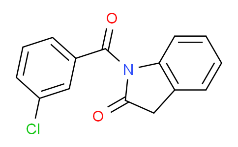CAS No. 57989-32-9, 1-(3-chlorobenzoyl)indolin-2-one