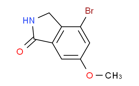 CAS No. 808127-75-5, 4-Bromo-6-methoxyisoindolin-1-one