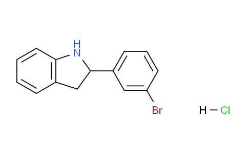 CAS No. 1177305-52-0, 2-(3-Bromophenyl)indoline hydrochloride