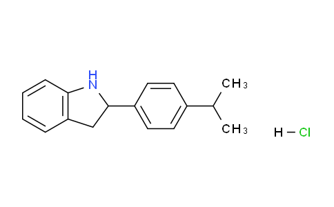 CAS No. 1177362-98-9, 2-(4-Isopropylphenyl)indoline hydrochloride