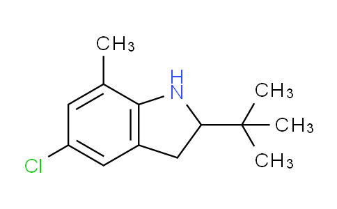 CAS No. 596083-18-0, 2-(tert-Butyl)-5-chloro-7-methylindoline