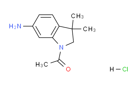 CAS No. 1226815-20-8, 1-(6-Amino-3,3-dimethylindolin-1-yl)ethanone hydrochloride