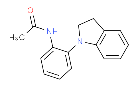 CAS No. 71971-51-2, N-(2-(Indolin-1-yl)phenyl)acetamide