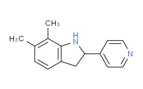 CAS No. 591720-54-6, 6,7-Dimethyl-2-(pyridin-4-yl)indoline
