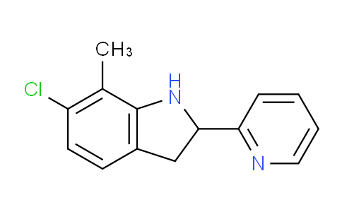 DY709392 | 593233-49-9 | 6-Chloro-7-methyl-2-(pyridin-2-yl)indoline
